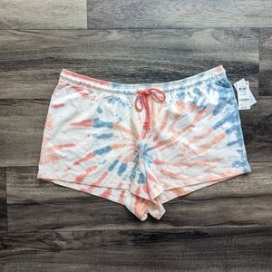 Jenni Intimates Sleep Shorts, Tie Dye, Drawstring